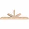 Ekena Millwork Saratoga Smooth Timber Gable Bracket, Douglas Fir, 84"W x 38"H x 5 1/2"D x 5 1/2"F, 11/12 Pitch GBW084X38X0606SAR00SDF - alternate 4